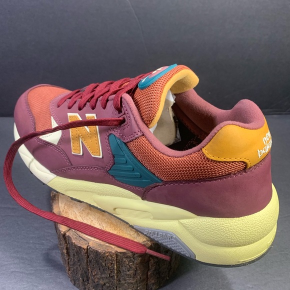 New Balance 580 Men’s Sneakers “ Washed Burgundy “ Shoe Size- 10 - Picture 2 of 11